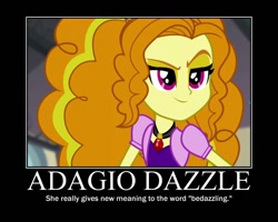 Size: 750x600 | Tagged: safe, adagio dazzle, equestria girls, rainbow rocks, motivational poster, simple background, text