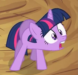 Size: 619x595 | Tagged: safe, derpibooru import, screencap, twilight sparkle, unicorn twilight, unicorn, lesson zero, faic, hoers, solo