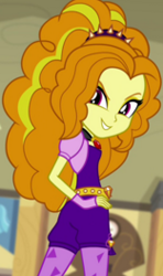 Size: 156x263 | Tagged: safe, screencap, adagio dazzle, equestria girls, rainbow rocks, cropped, looking at you, looking back, solo