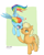 Size: 2755x3444 | Tagged: safe, artist:caulfieldsprice, derpibooru import, applejack, rainbow dash, earth pony, pegasus, pony, the last problem, apple, appledash, cutie mark, female, floating heart, food, heart, lesbian, lesbian dash, love, meme, older, older applejack, older rainbow dash, one eye closed, otp, pairings, rainbow, ship, shipping, wings