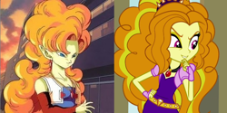 Size: 638x320 | Tagged: safe, adagio dazzle, equestria girls, comparison, dragon ball z, zangya