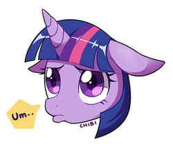 Size: 595x498 | Tagged: safe, artist:tomato mameta, derpibooru import, twilight sparkle, bust, cute, floppy ears, portrait, pouting, solo