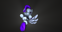 Size: 4096x2160 | Tagged: safe, artist:awgear, derpibooru import, oc, oc:morning glory (project horizons), pegasus, pony, fallout equestria, fallout equestria: project horizons, 3d, crying, falling, fallout, fanfic art, looking at you, one wing out, purple eyes, purple mane, purple tail, reaching out, simple background, smiling, source filmmaker, teary eyes, wallpaper