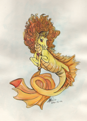 Size: 1024x1412 | Tagged: safe, artist:sagastuff94, adagio dazzle, siren, simple background, solo, traditional art