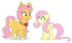 Size: 1000x600 | Tagged: safe, artist:dm29, fluttershy, pegasus, pony, bow, duo, petite, tail bow