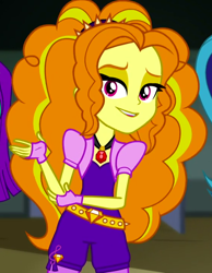 Size: 560x720 | Tagged: safe, screencap, adagio dazzle, equestria girls, rainbow rocks, cropped, female, gem, siren gem, solo