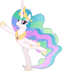 Size: 5717x6508 | Tagged: safe, artist:jhayarr23, princess celestia, alicorn, pony, horse play, absurd resolution, charades, cute, cutelestia, sillestia, silly, silly pony, simple background, transparent background, vector