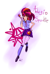 Size: 960x1408 | Tagged: safe, artist:sonatablaze, adagio dazzle, twilight sparkle, equestria girls, rainbow rocks, fusion, fusion:adagio sparkle, solo