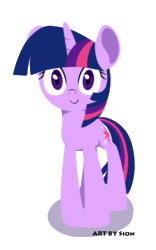 Size: 436x700 | Tagged: safe, artist:sion, derpibooru import, twilight sparkle, animated, c:, cute, headbob, looking at you, nodding, smiling, solo, twiabetes