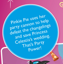 Size: 426x437 | Tagged: safe, pinkie pie, princess celestia, changeling, a canterlot wedding, cowboy bebop at his computer, fail, official, so bad it's good, text, text only, ultimate guide, wat, wrong character, you had one job