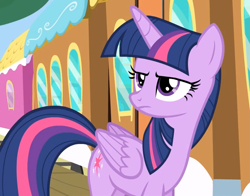 Size: 813x637 | Tagged: safe, derpibooru import, screencap, twilight sparkle, twilight sparkle (alicorn), alicorn, pony, rarity takes manehattan, female, grumpy, grumpy twilight, mare, solo