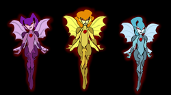 Size: 1280x714 | Tagged: safe, artist:darthcraftus, adagio dazzle, aria blaze, sonata dusk, anthro, antagonist, the dazzlings, tokusatsu