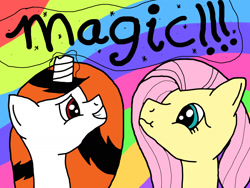 Size: 1600x1200 | Tagged: safe, artist:phenioxflame, fluttershy, oc, oc:phenioxflame, pegasus, pony, phenioxflame