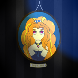 Size: 2000x2000 | Tagged: safe, artist:lazerblues, adagio dazzle, bust, picture, portrait, solo