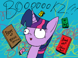 Size: 1024x768 | Tagged: safe, artist:mr. rottson, derpibooru import, twilight sparkle, book, solo, that pony sure does love books