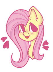 Size: 674x908 | Tagged: safe, artist:smallcrybaby, fluttershy, pegasus, pony, blushing, simple background, solo, tongue out, white background