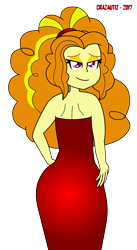 Size: 1098x2000 | Tagged: safe, artist:crazautiz, adagio dazzle, equestria girls, clothes, dress, simple background, solo, transparent background