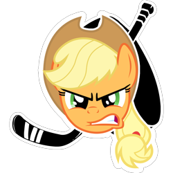 Size: 1232x1232 | Tagged: safe, artist:lyraheartstrngs, applejack, earth pony, pony, ahl, chicago wolves, hockey, logo, logo parody