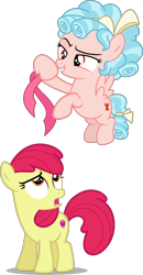 Size: 2855x5484 | Tagged: safe, artist:digimonlover101, artist:estories, artist:frownfactory, artist:suramii, edit, editor:slayerbvc, apple bloom, cozy glow, earth pony, pegasus, pony, accessory theft, accessory-less edit, apple bloom's bow, bow, cutie mark, female, filly, flying, freckles, hair bow, looking up, pure concentrated unfiltered evil of the utmost potency, pure unfiltered evil, simple background, the cmc's cutie marks, transparent background, vector, vector edit