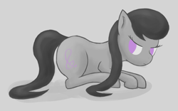 Size: 2314x1446 | Tagged: safe, artist:resistance-of-faith, octavia melody, earth pony, pony, black mane, female, gray coat, mare, simple background, solo, white background