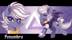 Size: 3840x2160 | Tagged: safe, artist:ciderpunk, derpibooru import, oc, oc:penumbra, bat pony, bat pony oc, wallpaper