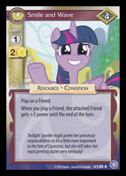 Size: 344x480 | Tagged: safe, derpibooru import, twilight sparkle, twilight sparkle (alicorn), alicorn, pony, card, ccg, crystal games, enterplay, female, mare, mlp trading card game, solo