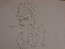 Size: 1024x768 | Tagged: safe, artist:brandonale, applejack, earth pony, pony, female, mare, solo, traditional art