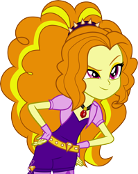 Size: 3001x3775 | Tagged: safe, artist:cloudyglow, adagio dazzle, equestria girls, rainbow rocks, clothes, fingerless gloves, gem, gloves, pendant, simple background, siren gem, smiling, solo, transparent background, vector