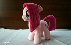 Size: 2048x1284 | Tagged: safe, artist:egalgay, pinkie pie, cute, cuteamena, daaaaaaaaaaaw, diapinkes, irl, photo, pinkamena diane pie, plushamena, plushie, solo