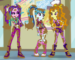 Size: 621x498 | Tagged: safe, artist:thedarkpony, edit, edited screencap, screencap, adagio dazzle, aria blaze, sonata dusk, equestria girls, rainbow rocks, female, gem, mud, mud edit, muddy, siren gem, the dazzlings