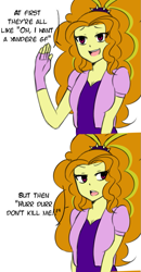 Size: 491x944 | Tagged: safe, artist:nairdags, adagio dazzle, equestria girls, comic, dialogue, solo, speech bubble, yandere, yandere dazzle