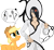 Size: 600x550 | Tagged: safe, artist:unbiased philosopher, applejack, earth pony, pony, bleach (manga), crossover, nnoitra gilga, raised eyebrow, simple background, speech bubble, spoon, transparent background