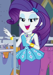 Size: 764x1079 | Tagged: safe, screencap, rarity, better together, equestria girls, street chic, adorasexy, clothes, cropped, cute, eyeshadow, female, geode of shielding, huggable, lidded eyes, looking at you, magical geodes, makeup, sexy, skirt, smiling