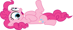 Size: 5000x2078 | Tagged: safe, artist:lman225, pinkie pie, pony, derp, open mouth, pinkie derp, silly, silly pony, simple background, solo, transparent background, vector