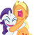 Size: 1000x1011 | Tagged: safe, artist:takua770, applejack, rarity, earth pony, pony, unicorn, look before you sleep, nose in the air, scared, simple background, transparent background, vector, yelling