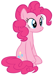 Size: 1500x2117 | Tagged: safe, artist:xxthehtfgodxx, derpibooru exclusive, pinkie pie, earth pony, pony, simple background, solo, transparent background, vector