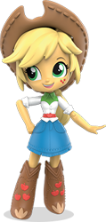 Size: 175x369 | Tagged: safe, applejack, equestria girls, clothes, doll, equestria girls minis, official, skirt, solo, toy