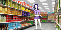 Size: 1920x959 | Tagged: safe, artist:killingpie03, artist:sjrslev, rarity, human, comic:shopping for nudity, humanized