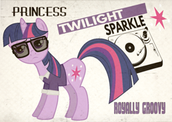 Size: 1053x745 | Tagged: safe, artist:thisisdashie, derpibooru import, part of a set, twilight sparkle, unicorn twilight, unicorn, 60s, glasses, retro