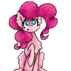 Size: 3000x3000 | Tagged: safe, artist:sirchezee, artist:that-was-weird, pinkie pie, earth pony, pony, simple background, sitting, solo, transparent background