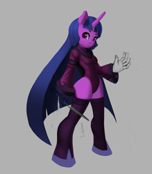 Size: 1280x1460 | Tagged: safe, artist:dclzexon, derpibooru import, twilight sparkle, anthro, ambiguous facial structure, leotard, solo, wip