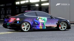 Size: 900x506 | Tagged: safe, artist:thefishe77, princess celestia, princess luna, alicorn, pony, car, decal, forza motorsport 5, game screencap, mercedes-benz, mercedes-benz c-class, video game