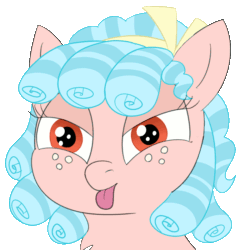 Size: 800x800 | Tagged: safe, alternate version, artist:poniidesu, cozy glow, pegasus, pony, /mlp/, :p, animated, cozybetes, cute, drawthread, female, filly, freckles, gif, mlem, pure concentrated unfiltered evil of the utmost potency, pure unfiltered evil, silly, simple background, solo, tongue out, transparent background