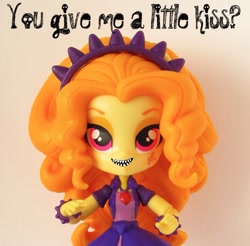 Size: 754x743 | Tagged: safe, artist:whatthehell!?, adagio dazzle, equestria girls, anti-bronybait, bronybait, clothes, doll, equestria girls minis, eqventures of the minis, irl, jewelry, photo, sharp teeth, teeth, toy