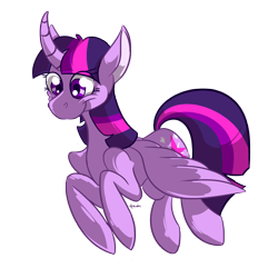 Size: 4000x4000 | Tagged: safe, artist:cosmic-rust, derpibooru import, twilight sparkle, twilight sparkle (alicorn), alicorn, pony, curved horn, female, mare, simple background, smiling, solo, transparent background