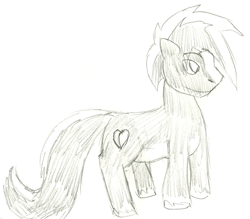 Size: 1327x1162 | Tagged: safe, artist:wesleyfoxx, oc, skunk, monochrome, ponified, sketch