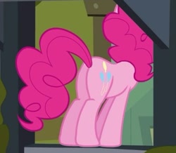 Size: 371x323 | Tagged: safe, screencap, pinkie pie, earth pony, pony, a friend in deed, cropped, female, mare, plot, solo