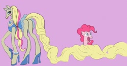 Size: 1024x532 | Tagged: safe, artist:painted lattice, pinkie pie, earth pony, pony, high heels, long hair, struts