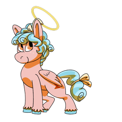 Size: 2000x2000 | Tagged: safe, artist:kazzmcsass, cozy glow, pegasus, pony, commission, commissioner:reversalmushroom, halo, pure concentrated unfiltered evil of the utmost potency, pure unfiltered evil