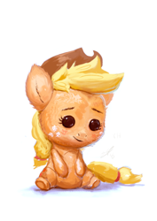 Size: 680x960 | Tagged: safe, artist:assasinmonkey, applejack, earth pony, pony, simple background, solo, teddy bear, white background